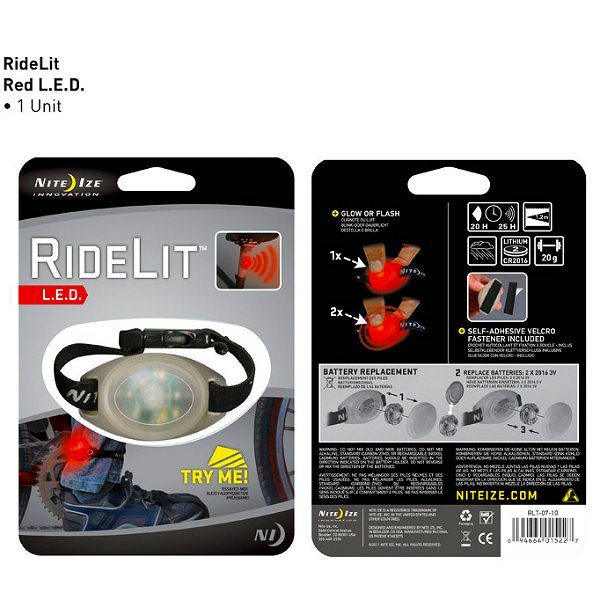 ナイトアイズ LEDライト ライドリット レッド