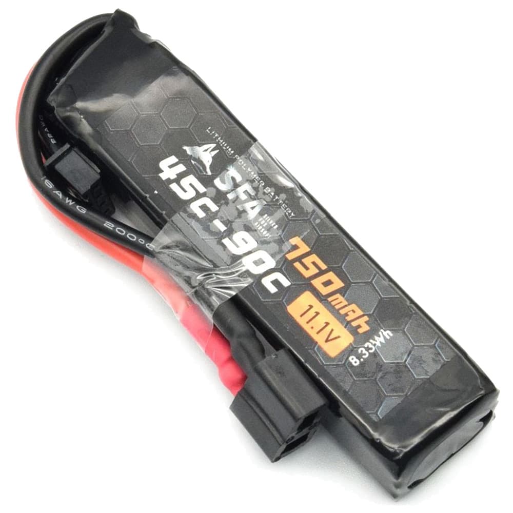 SFA リポバッテリー 11.1v 750mAh 45C-90C ショートスリム T型コネクター SA-B041T