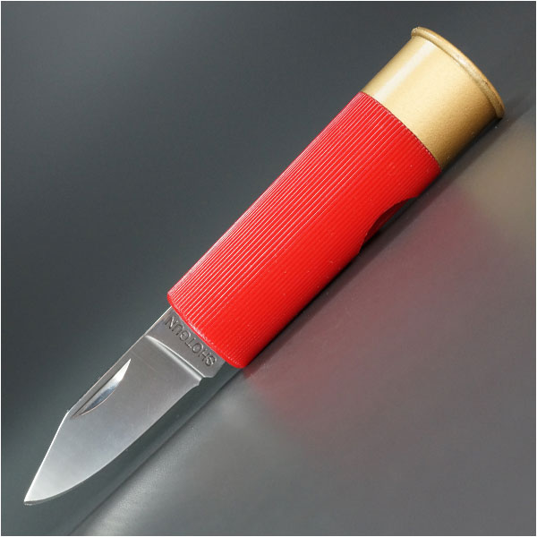 折りたたみナイフ ショットシェル型 12ゲージ 赤の販売 - ミリタリーショップ