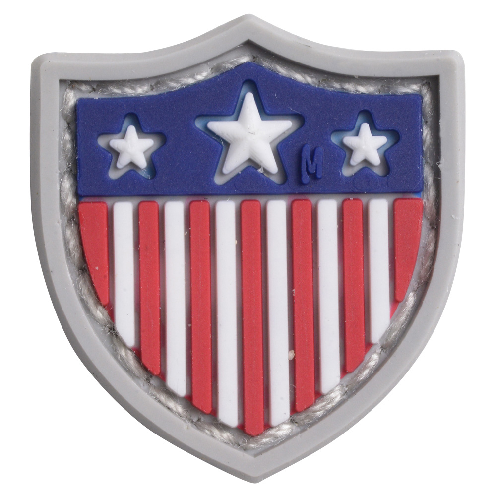 MAXPEDITION ミリタリーパッチ 星条旗 シールド型 ベルクロ