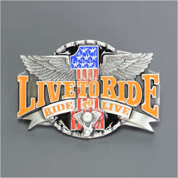 ベルトバックル Live to Ride Siskiyou