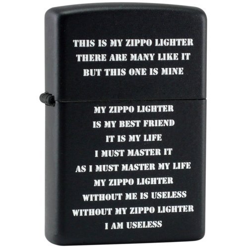 ZIPPO クリード 24710 マットブラック