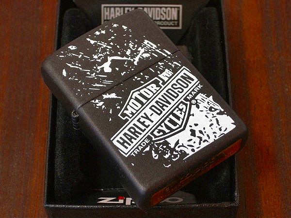 ZIPPO マットブラック ハーレーダビッドソン 24768