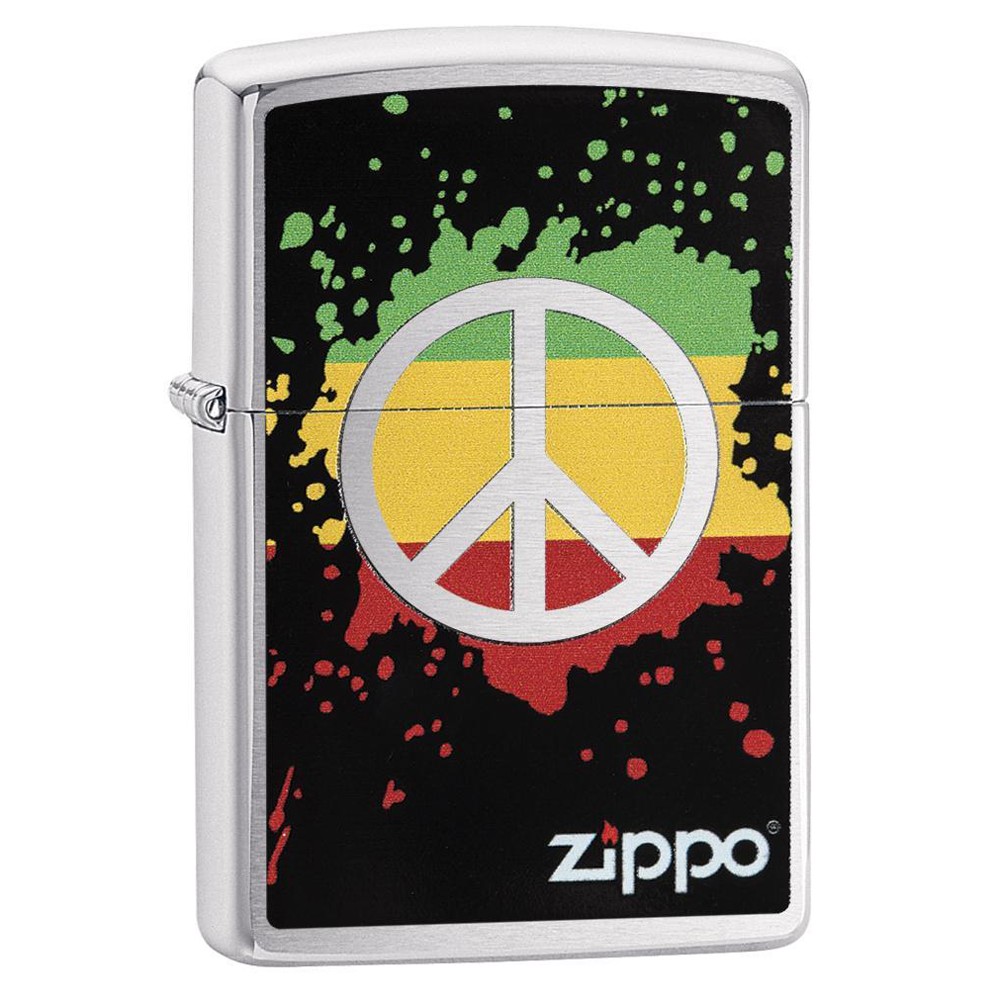 ZIPPO ピースマーク 29606 ブラッシュクローム