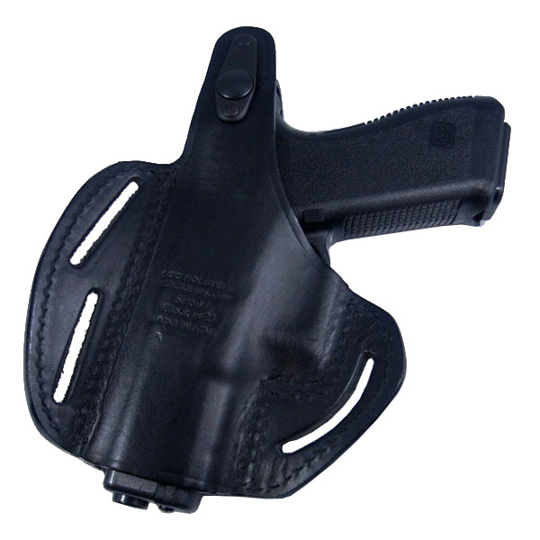 デサンティス製　実物グロック19用レザーヒップホルスター　右用　中古品 BLACKHAWK ヒップホルスター GLOCK19 革 パンケーキ | ミリタリー