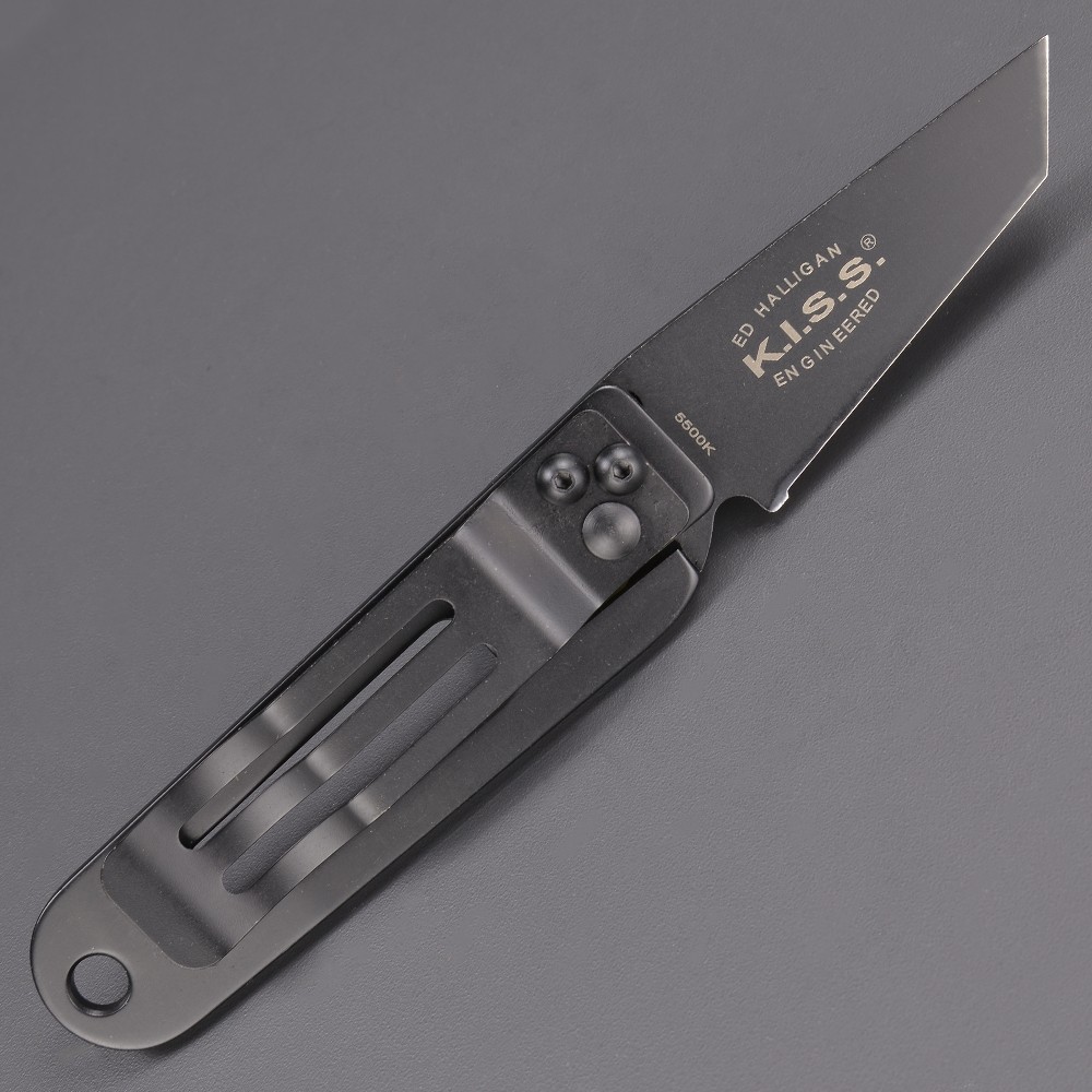 CRKT マネークリップナイフ K.I.S.S. ブラック 5500K | ミリタリー