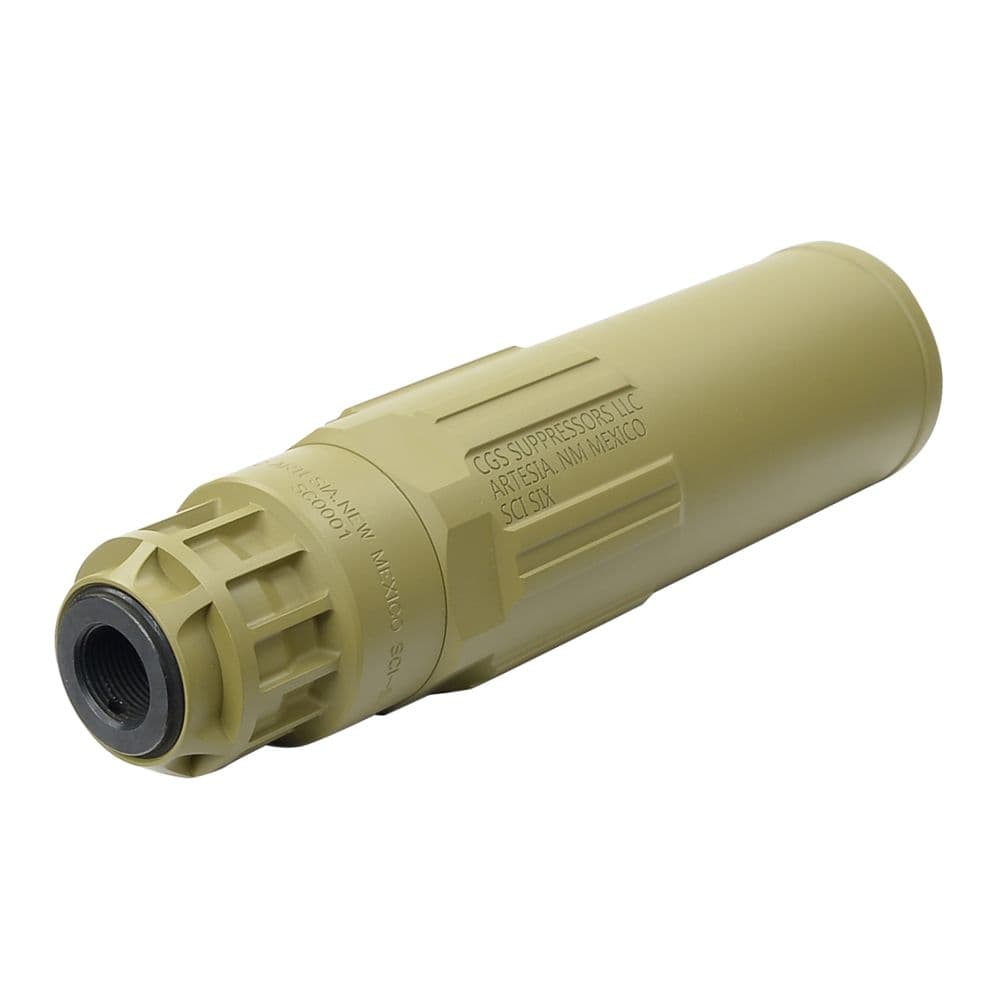 5KU Airsoft サイレンサー SCI-SIX フラッシュハイダーセット 14mm逆
