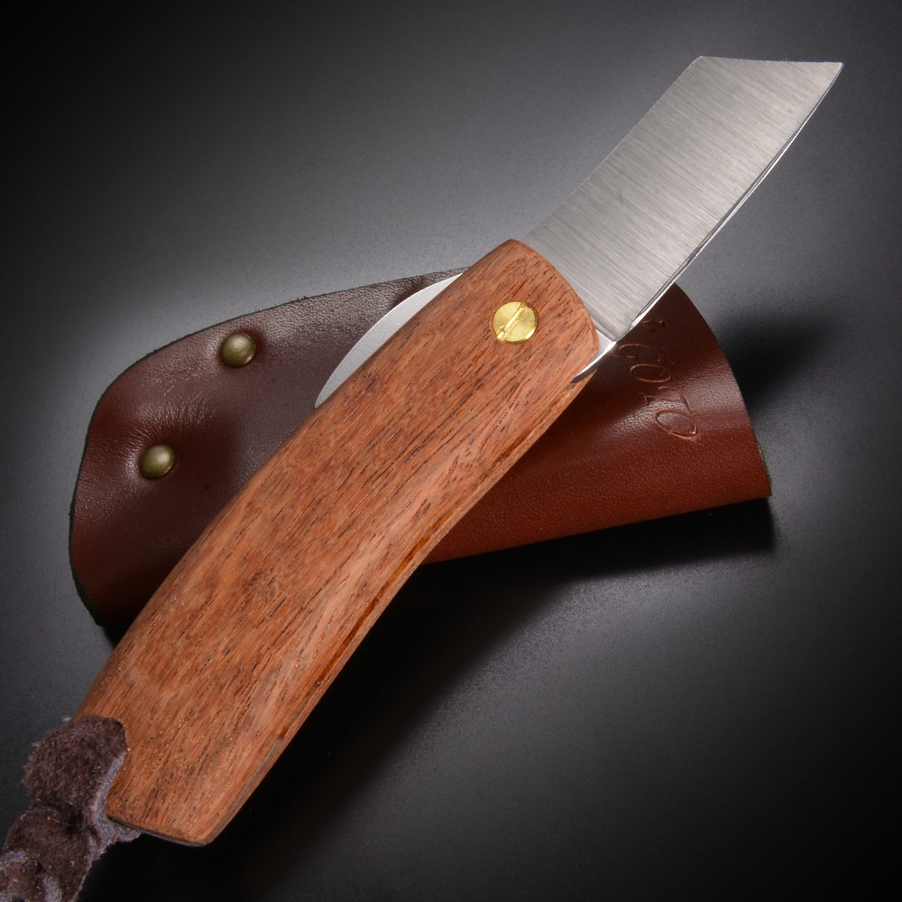 後藤渓 ミニ折りたたみナイフ 肥後守型 カスタムナイフ 天然木材