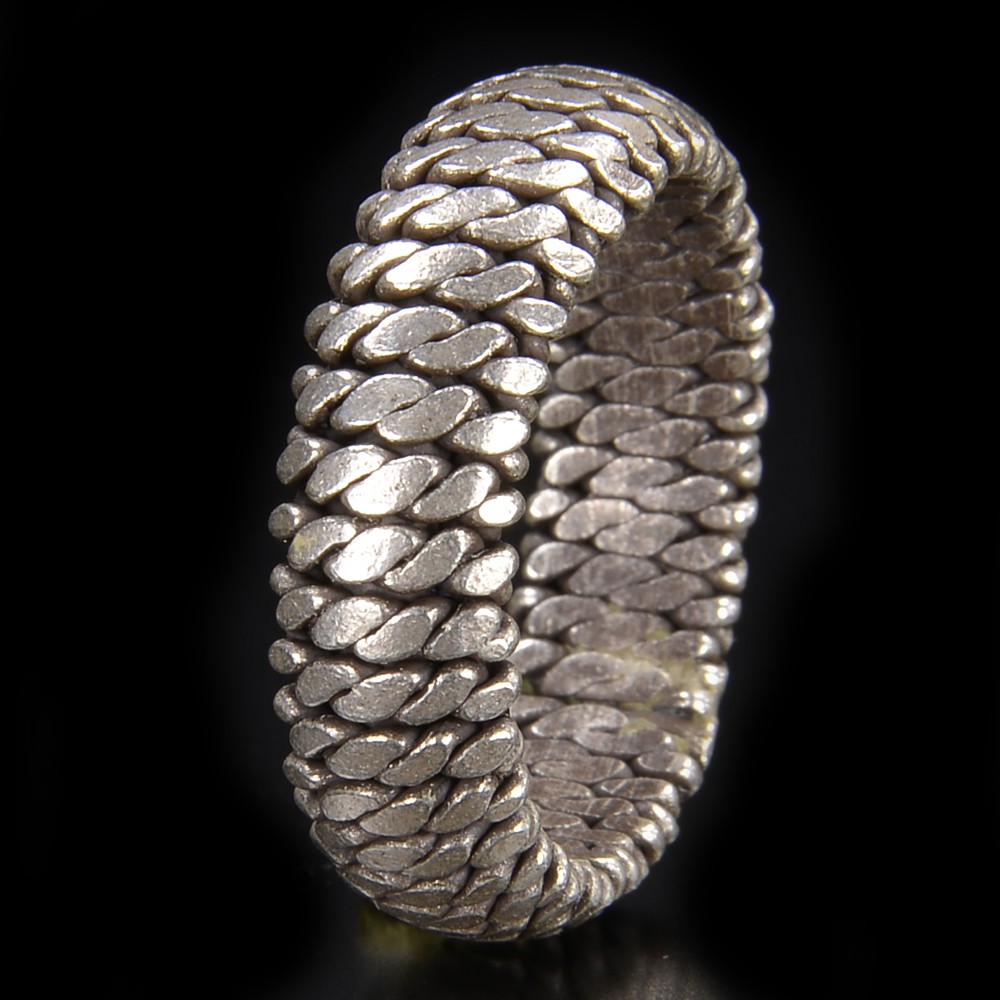 ミリタリーショップ レプマート カレン族 シルバーリング 蛇 鱗模様