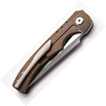 アライアンスデザイン 折りたたみナイフ Conquest フレームロック ブロンズ AL09