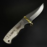 Knifemaking ナイフブレード 真鍮製ガード付き ステンレス鋼 クリップポイント BL-083