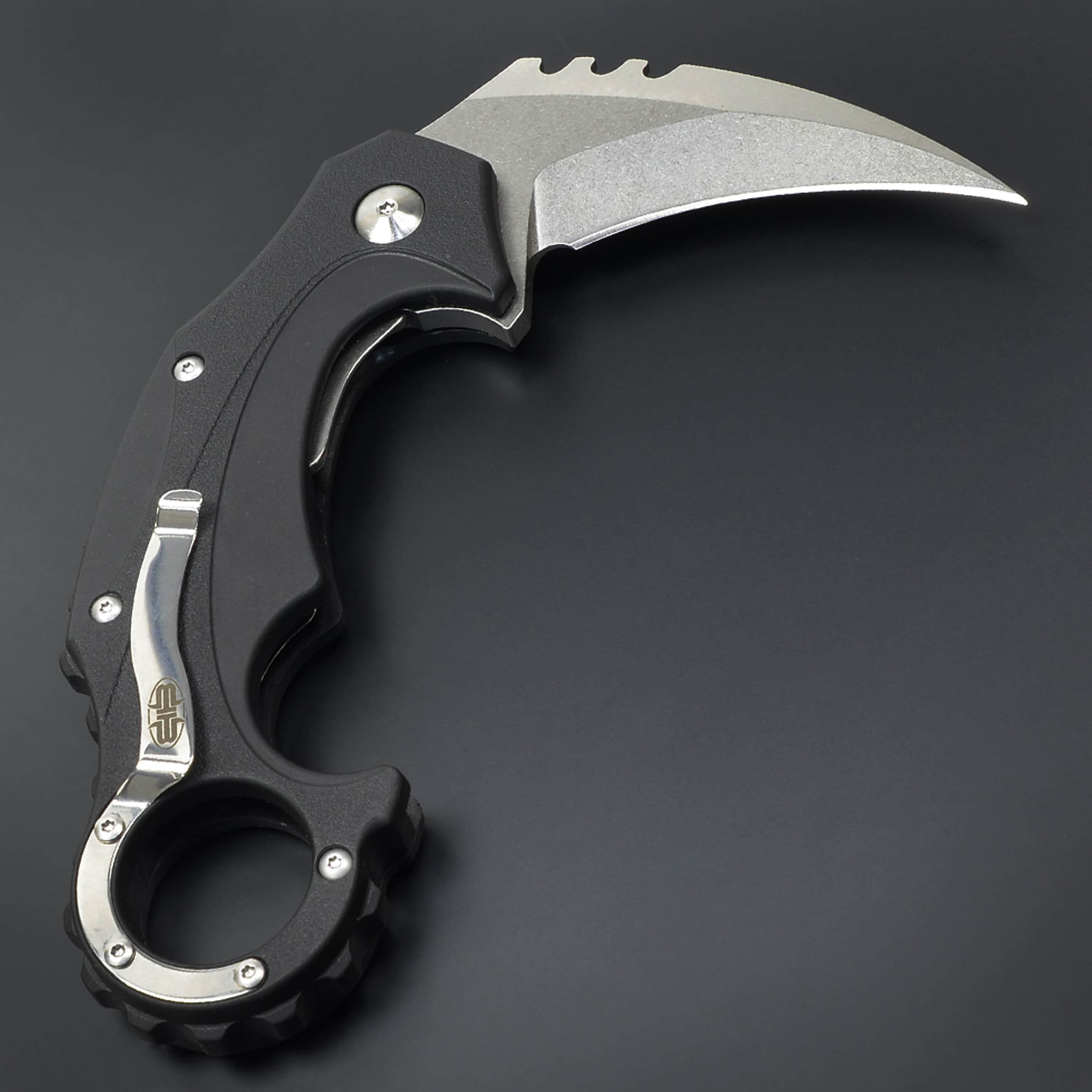 Brous Blades カランビットナイフ Enforcer 折りたたみ式 ストーン