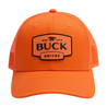 BUCK メッシュキャップ PVCロゴ スナップバック式 ブレイズオレンジ 89190
