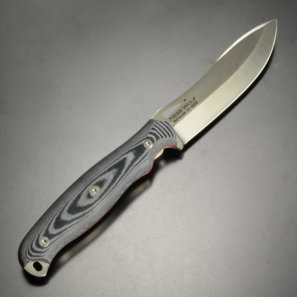 Cudeman アウトドアナイフ NESS WOLF レザーシース付属 208-M 