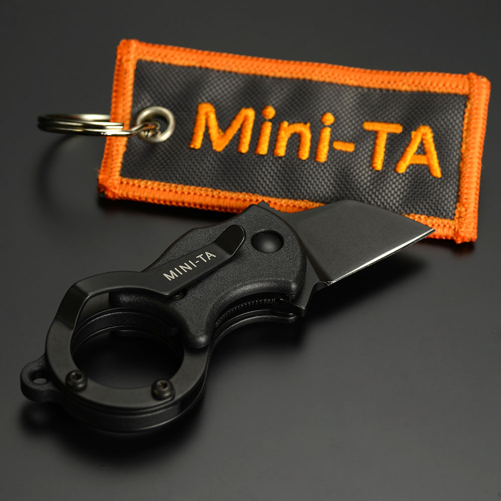 FOX 折りたたみナイフ Mini-Ta ライナーロック ブラック FX-536 B