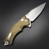 Hogue 折りたたみナイフ X5 ボタンロック Tan スピアポイント HO34554