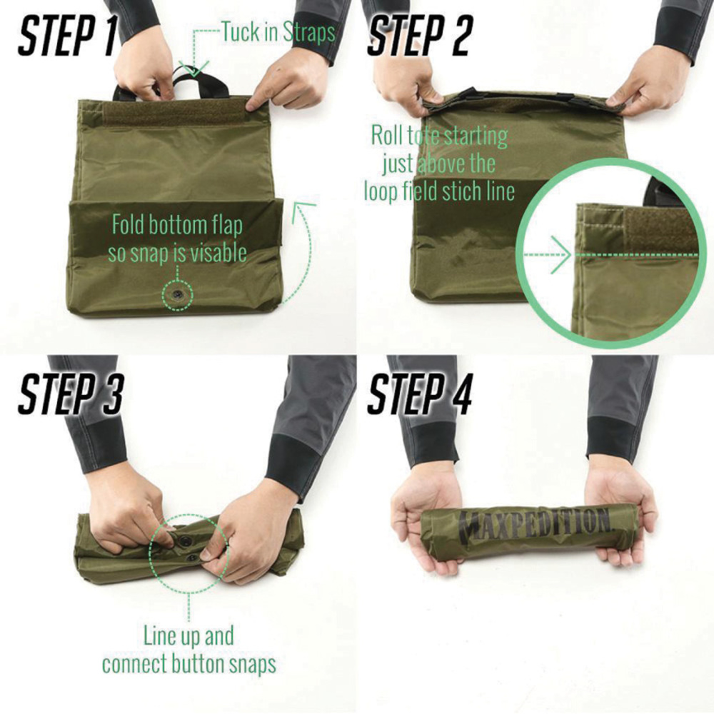 MAXPEDITION ロールアップ トートバッグ グリーン MXTTEMXGRN 