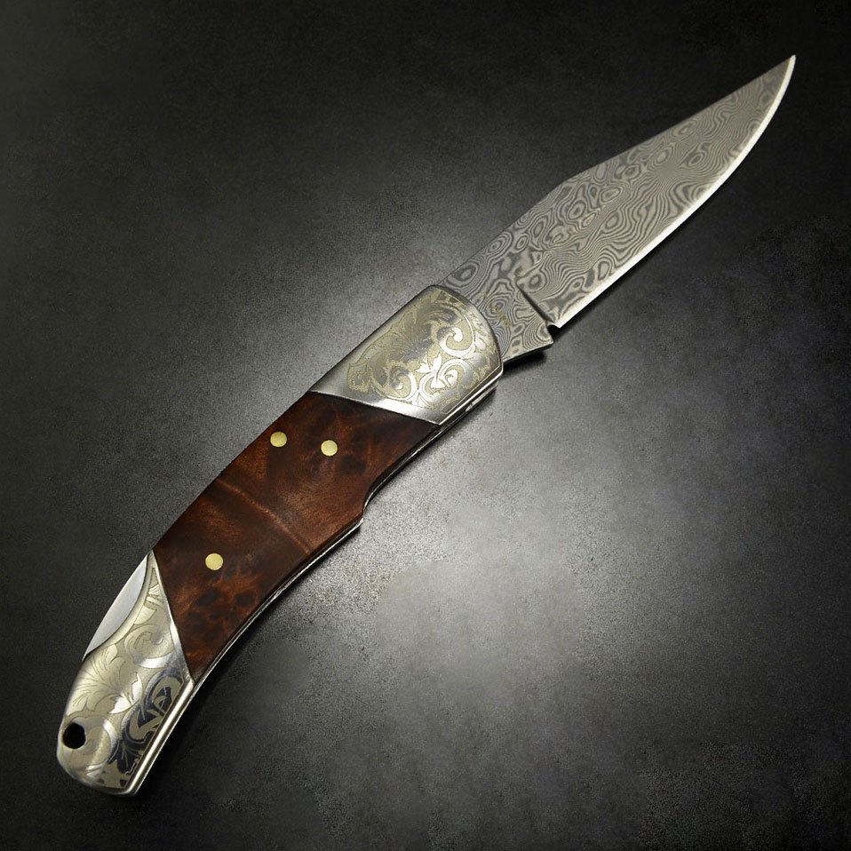 Boker Magnum 折りたたみナイフ Damascus Duke ダマスカス 01MB946DAM