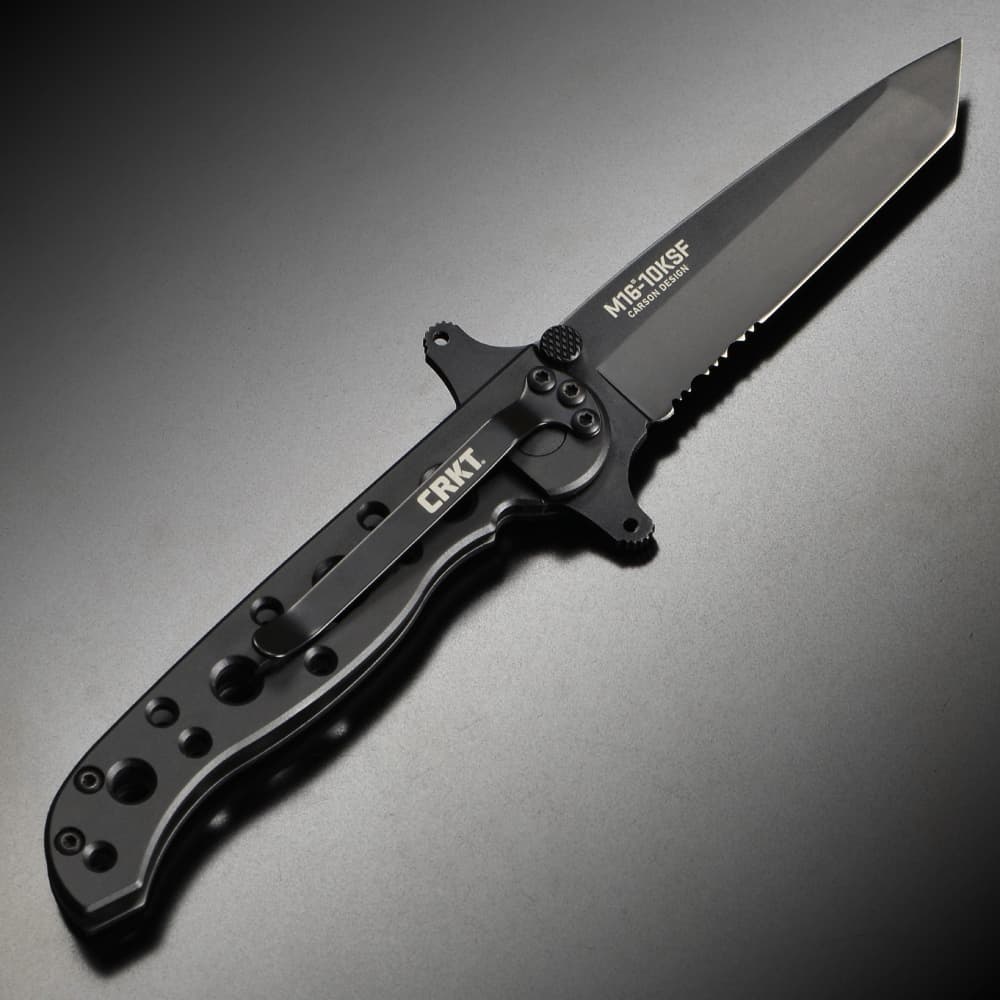 ミリタリーショップ レプマート / CRKT 折りたたみナイフ M16-10KSF SP タントー フレームロック 半波刃