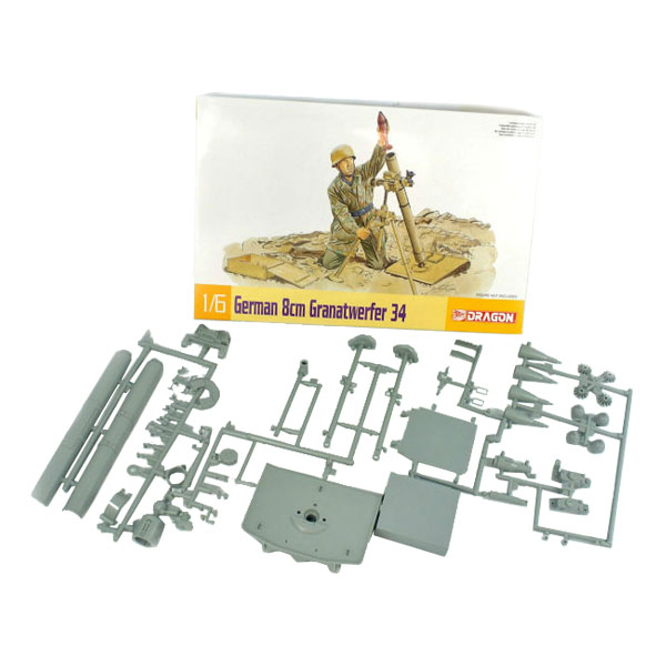Dragon Models プラモデル ドイツ軍 8cm GrW 34 迫撃砲 | ミリタリー