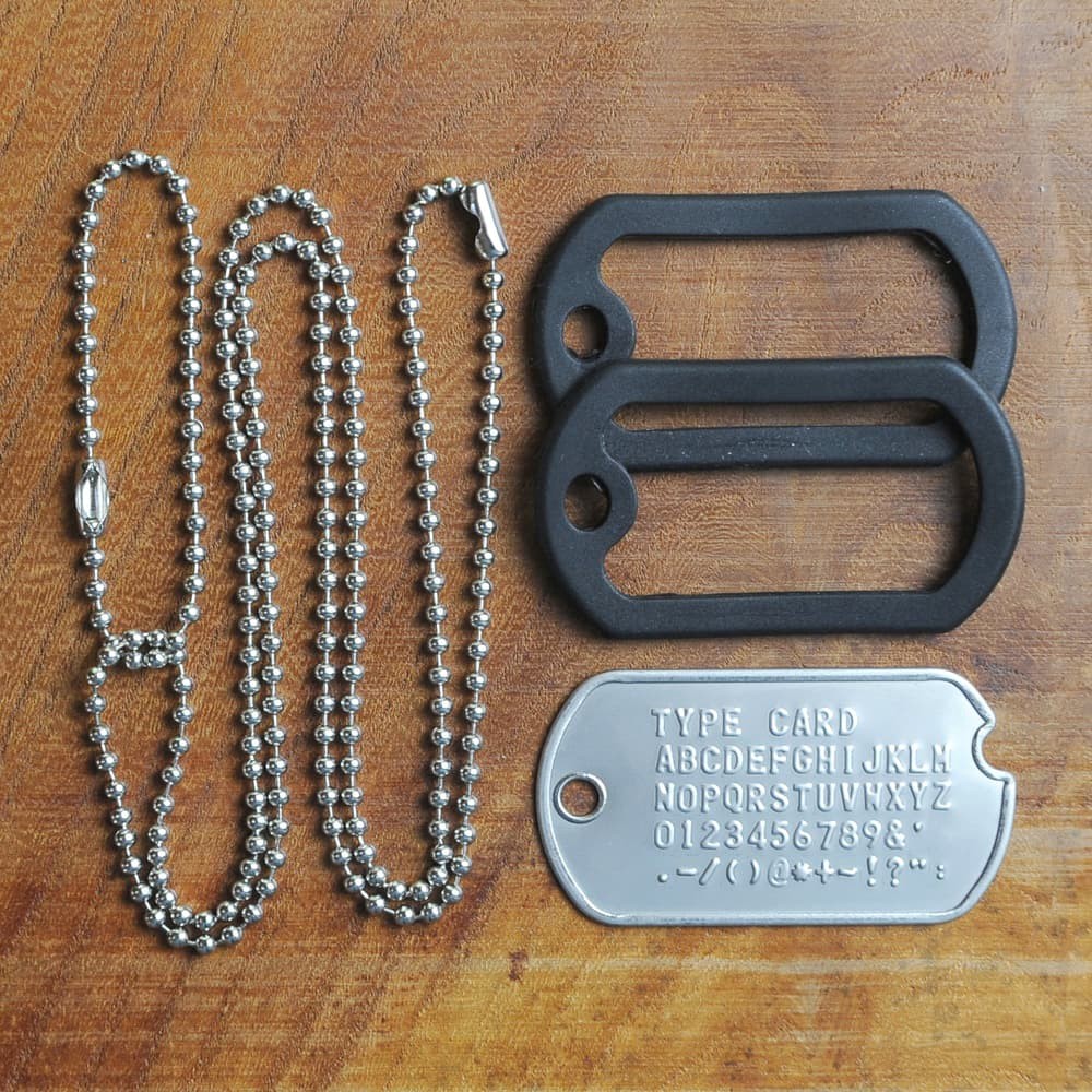 切り欠き ドッグタグ フルセット 刻印付 加工日数2〜3営業日