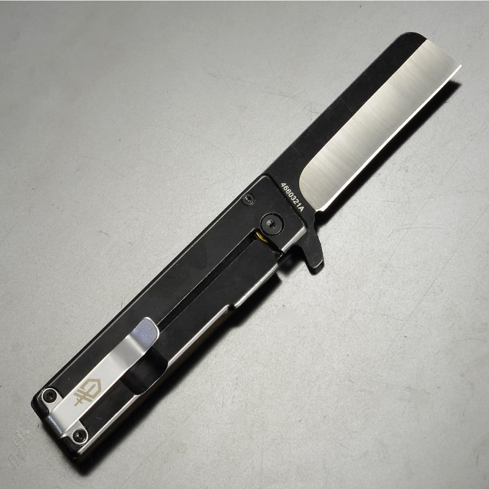 ガーバー GERBER フォールディング クラフトナイフ レザーバック付き 