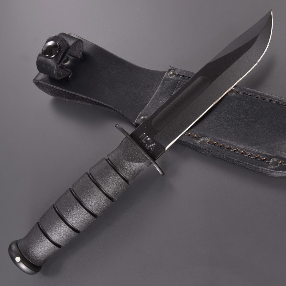 KA-BAR ハンティングナイフ 1256 ショートブラック | ミリタリー