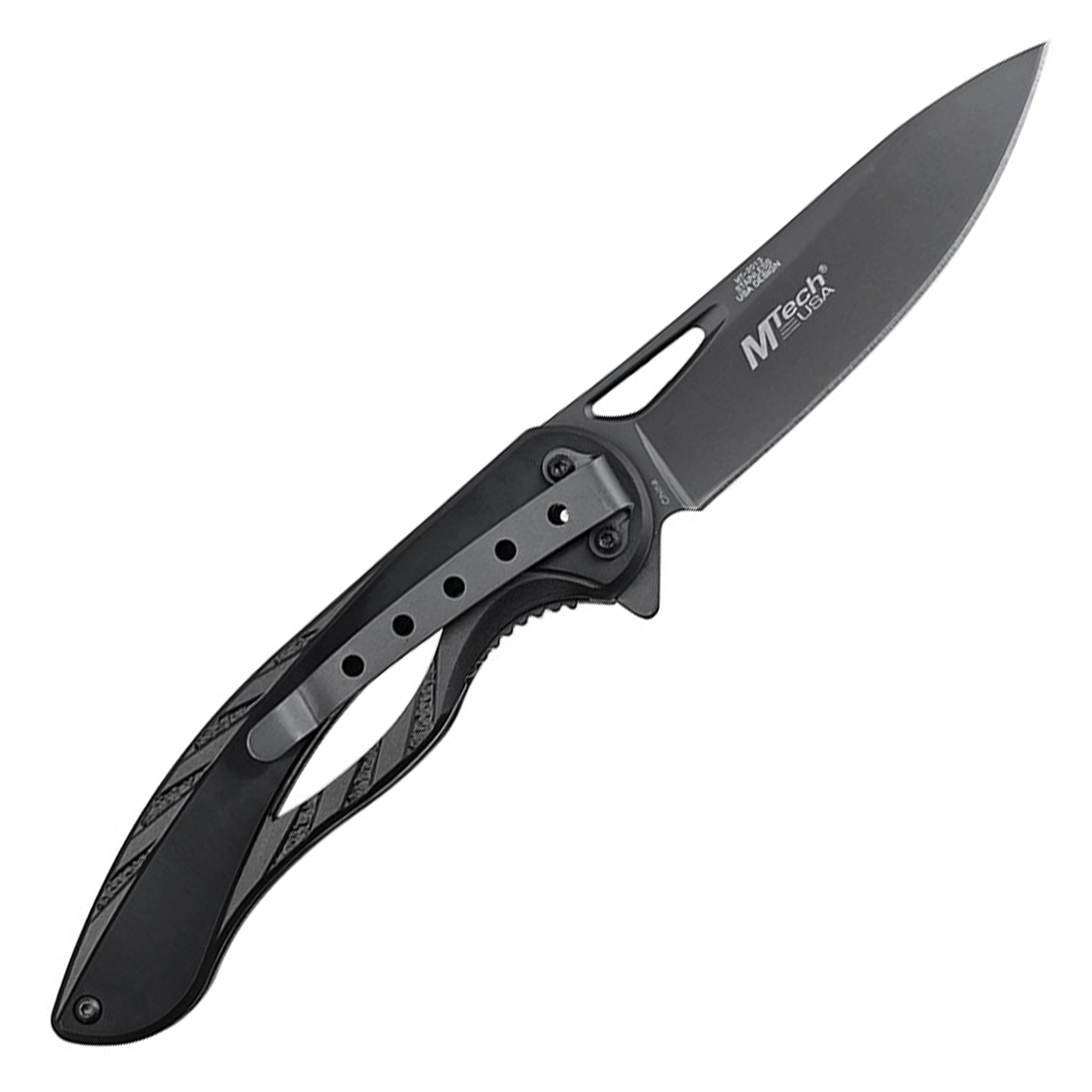 MTech USA 折りたたみナイフ Cr13鋼 アルミハンドル MT-2013BK 