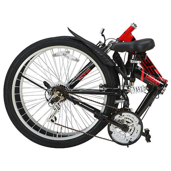 直送 代引き不可】 OTOMO 折りたたみ自転車 Raychell MTB-2618RR 18段 