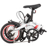 【直送 代引き不可】 OTOMO 折りたたみ自転車 CANOVER CA-M1 ホワイト 61904