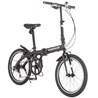 【直送 代引き不可】 OTOMO 折りたたみ自転車 VW-FDB206ALBKL マットブラック 67375