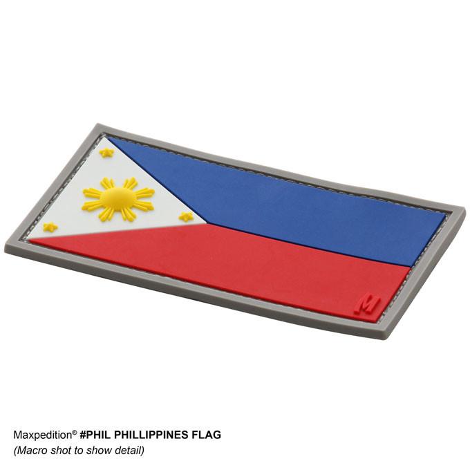 ミリタリーショップ レプマート Maxpedition パッチ フィリピン国旗 ベルクロ Pvc製
