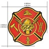ミリタリーパッチ Fire Fighter アイロンシート付 レッド