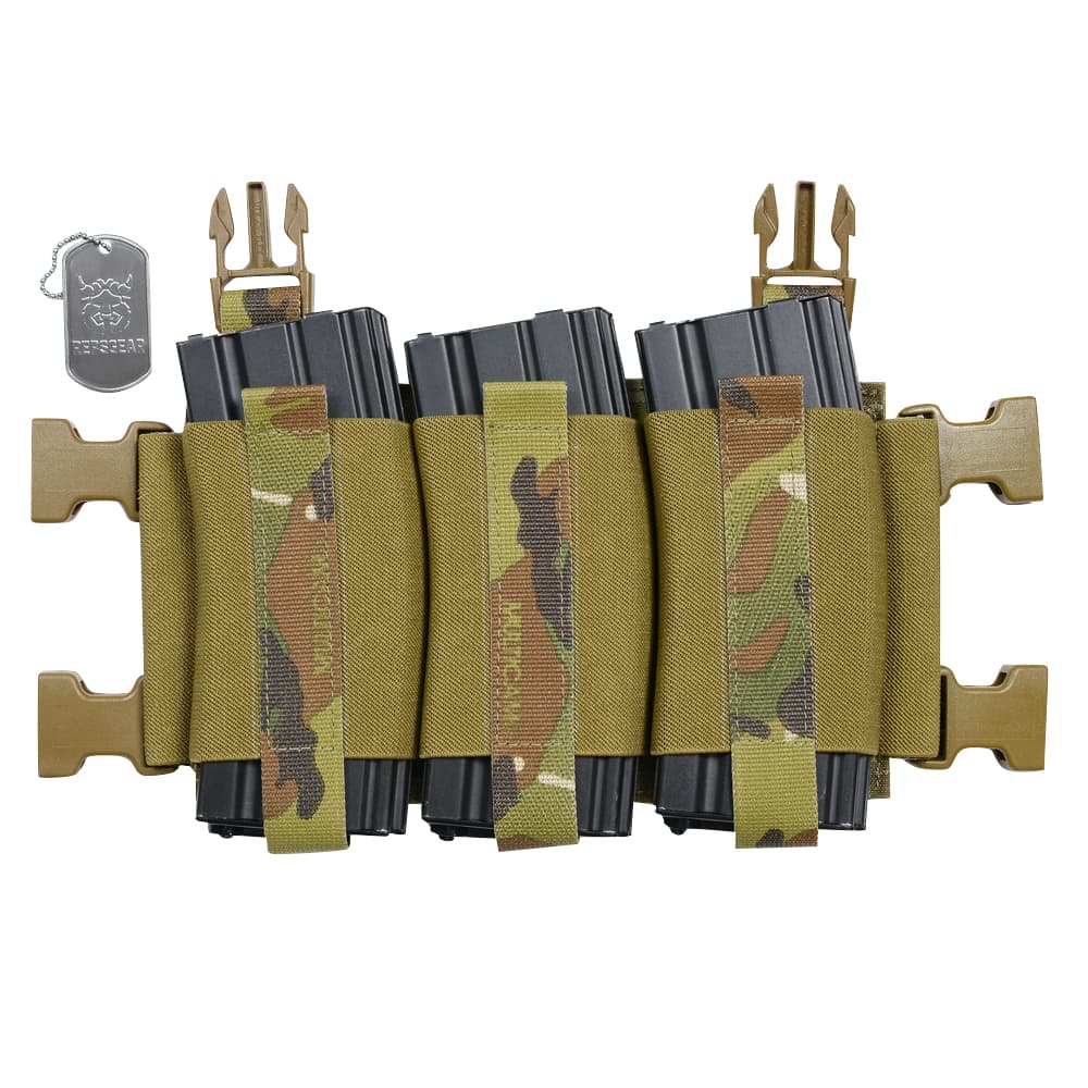 REPSGEAR ベルクロプラカード 5.56弾マガジン用 マガジンポーチ 3本