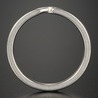 二重リング 平角 シルバー チタン ハンドクラフト材