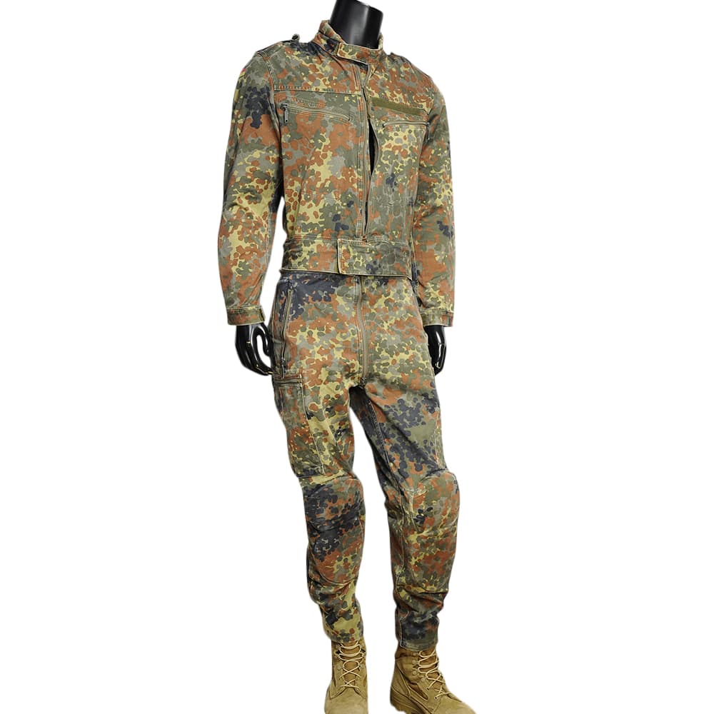 ドイツ軍放出品 カバーオール パッド付き フレクターカモ Cランク