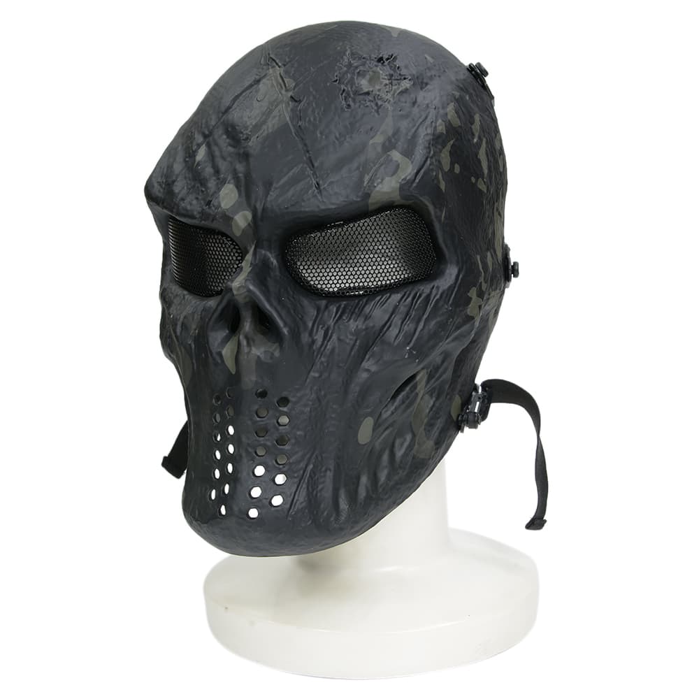 フルフェイスガード メッシュゴーグル スカルフェイス ラバー