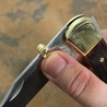 折りたたみナイフ用 サムスタッド 真鍮製 幅約3mm クイックオープン