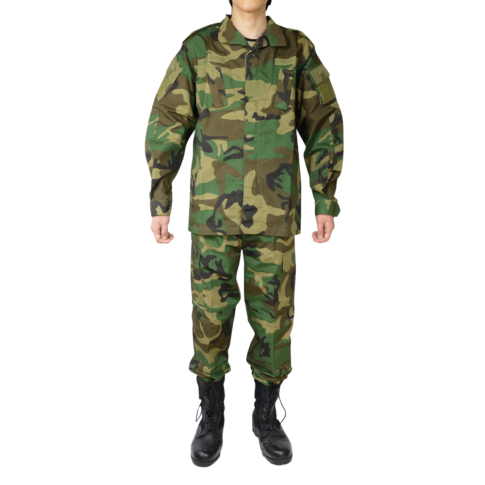 WoSporT BDU上下セット 迷彩服 ブーニーハット付き ウッドランド UN-01