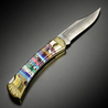 BUCK 折りたたみナイフ 110 インディアンチーフ 限定品 イエローホースカスタム