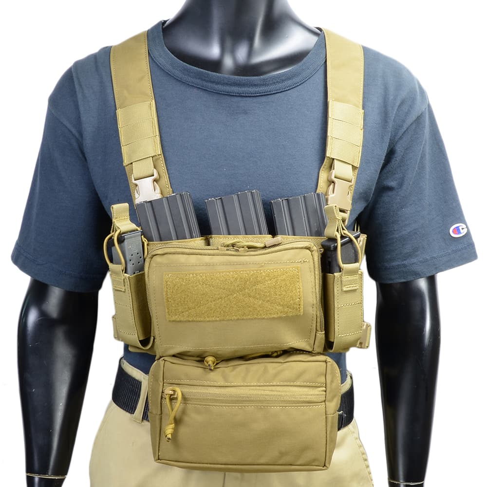 WoSporT チェストリグ D3CRM Tactical マルチファンクショナル TAN VE