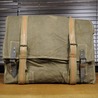 チェコ軍放出品 トランスポートバッグ 大型 キャンバス製 レザーベルト付き 約90L