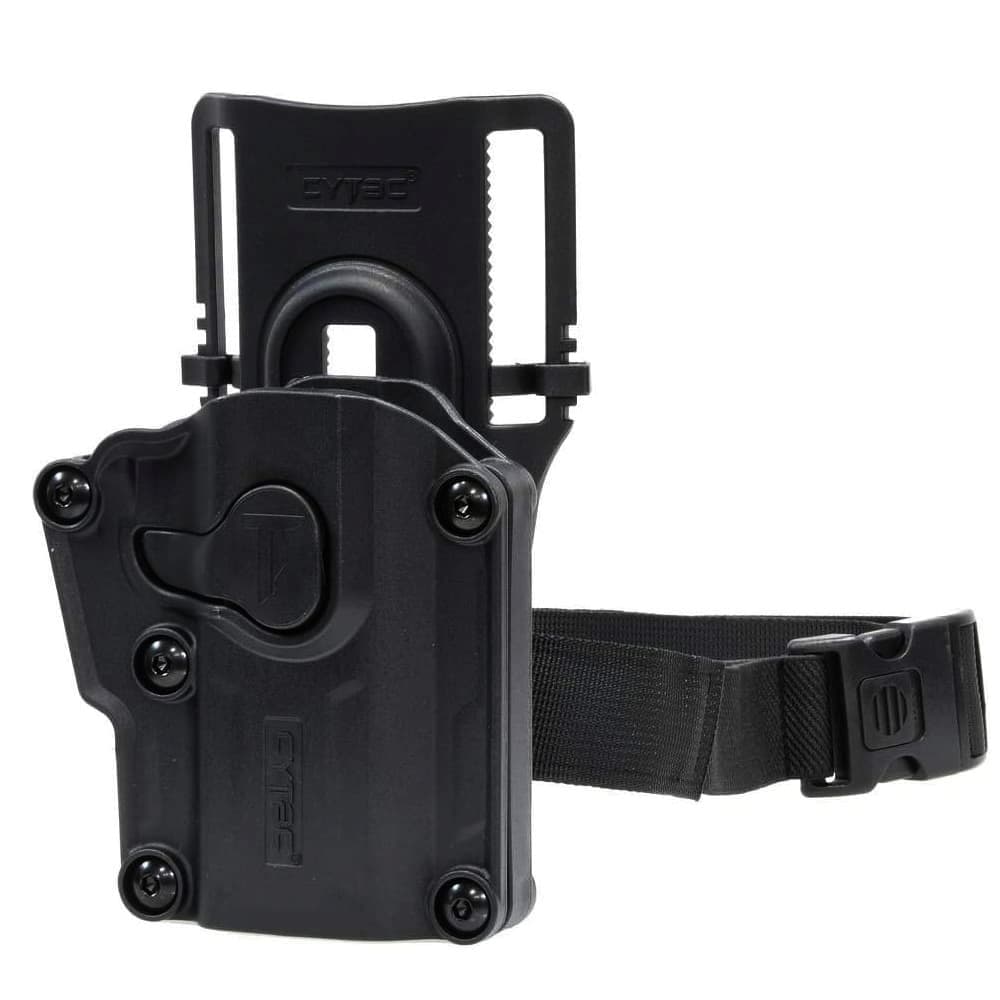 CYTAC メガフィットホルスター 右手用 ローライドベルトループ 樹脂製