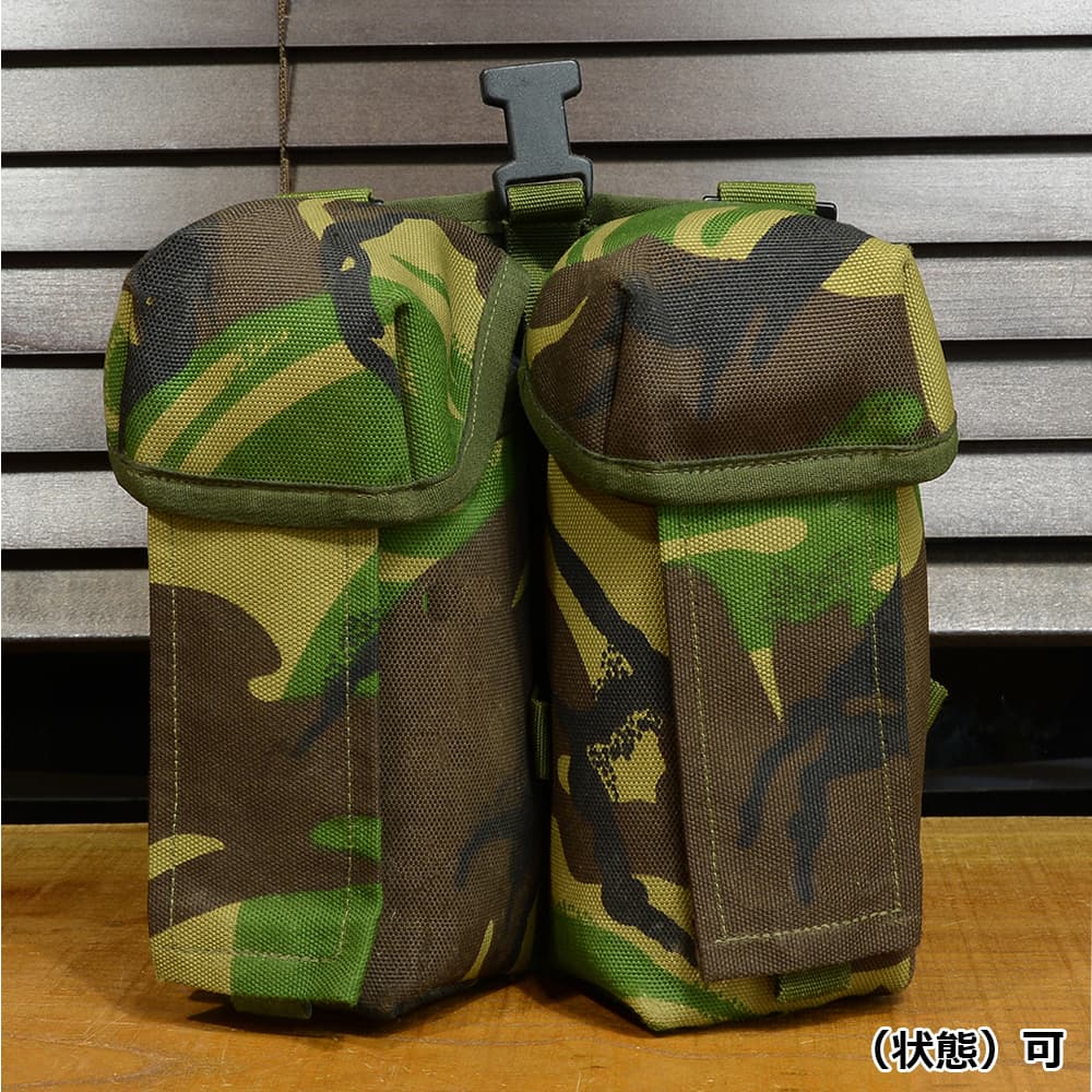 イギリス軍放出品 ダブルマガジンポーチ M4/M16マガジン6本収納 PLCE