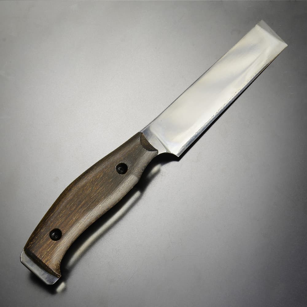 ファッションの Makkari knives ユーティリティーナイフ 間狩純平作 AT9-S MOLLEシース マッカリーナイフ カスタム