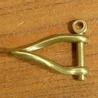 ツイストシャックル 真鍮パーツ ねじ込み式