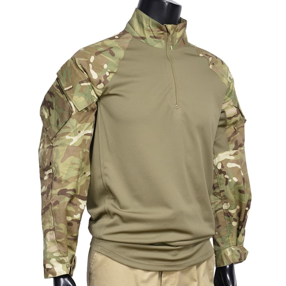 UMBRO イギリス軍 士官学校　サッカーシャツ ASローマ　ミリタリー イギリス軍放出品 コンバットシャツ MTP迷彩 UBACS ジッパー付き