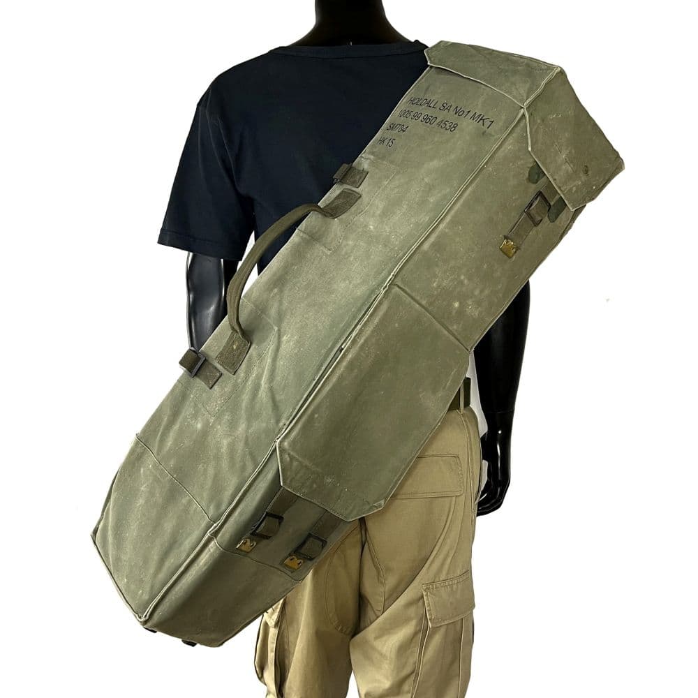 イギリス軍放出品 三脚ケース L7 GPMG用 ドラムバッグ OD | ミリタリー