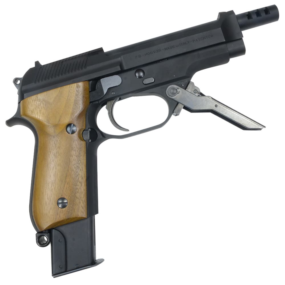 ミリタリーショップ レプマート / KSC ガスガン BERETTA M93RII ウォルナットグリップスペシャル HW A044