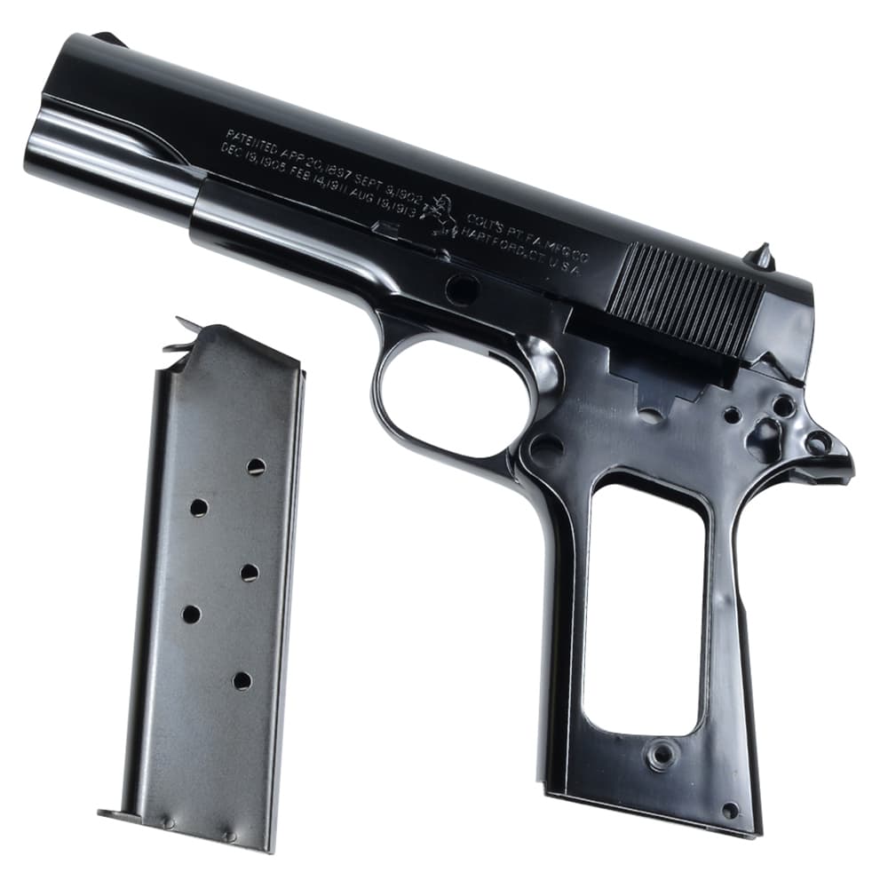 ミリタリーショップ レプマート / Marushin 発火式モデルガン 組立キット COLT GOVERNMENT M1911A1  WディープブラックABS 082408